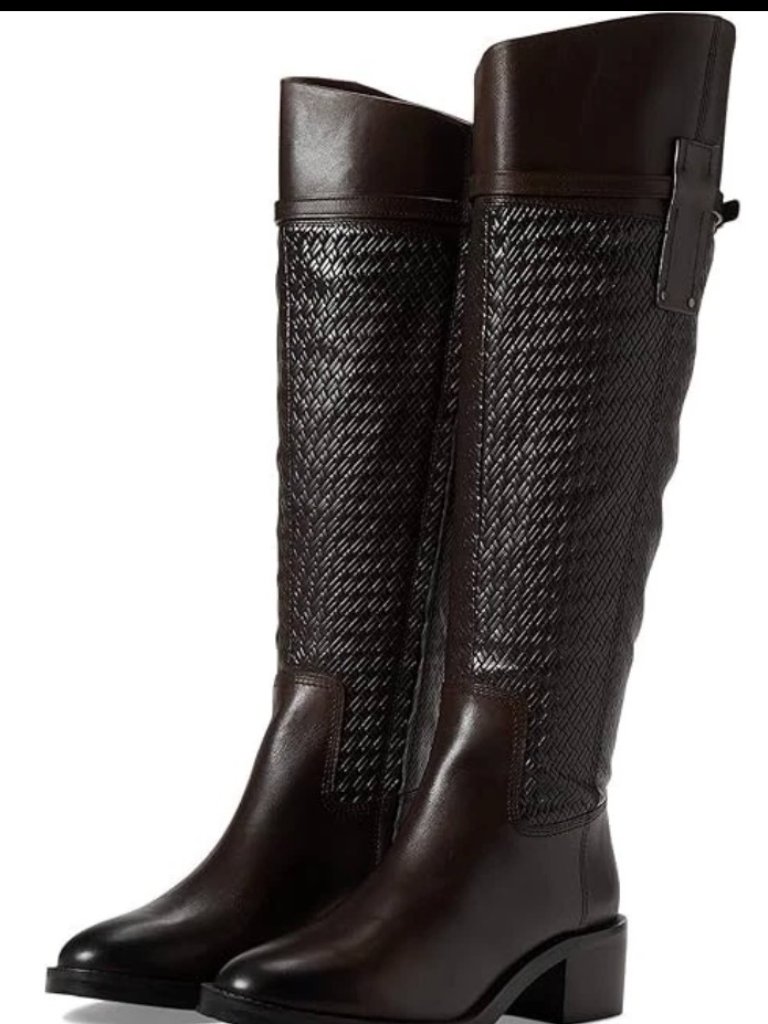 Franco Sarto Franco Colt Knee High Boot In Brown 11.0 Wide ($280)